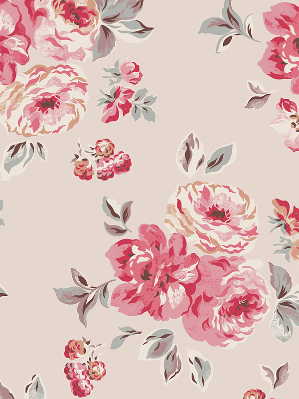 Brampton Bunch Raspberry Roller Blind Brampton Bunch Raspberry Roller Blind