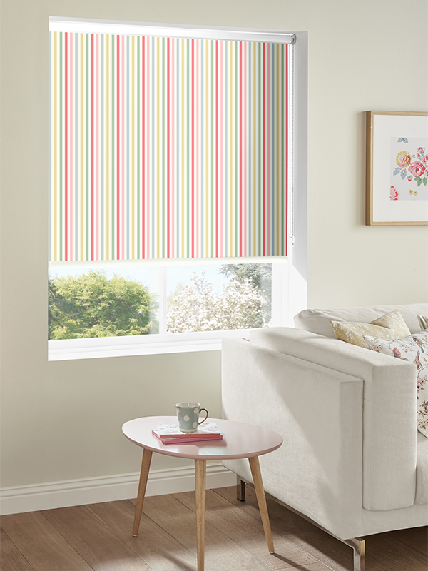 Mid Stripe Candy Roller Blind Mid Stripe Candy Roller Blind