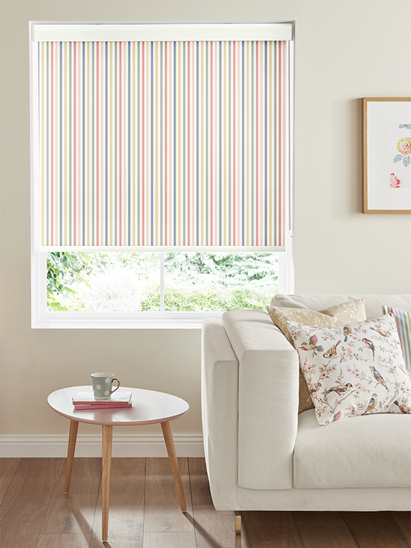 Mid Stripe Chalk Roller Blind Mid Stripe Chalk Roller Blind