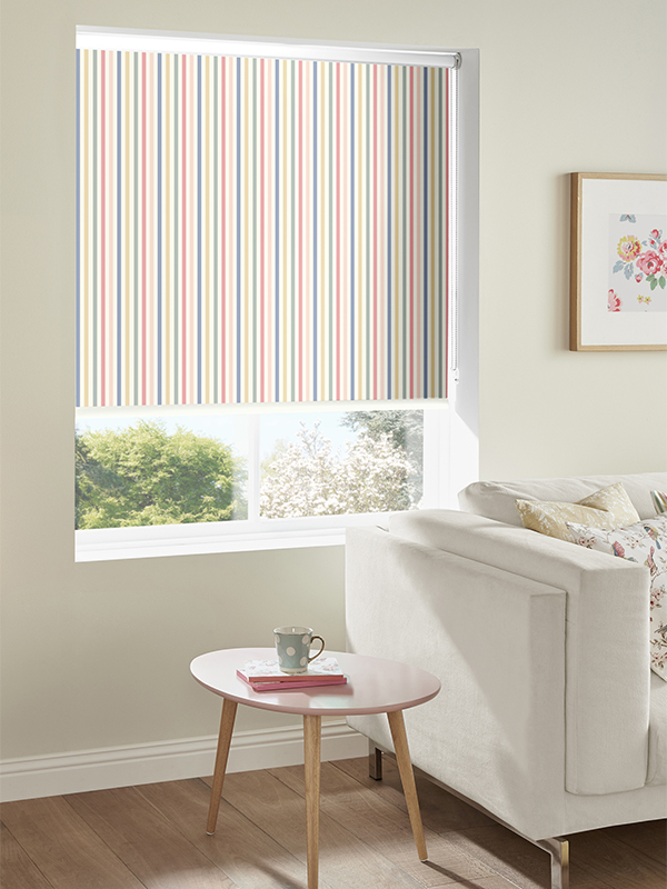 Mid Stripe Chalk Roller Blind Mid Stripe Chalk Roller Blind