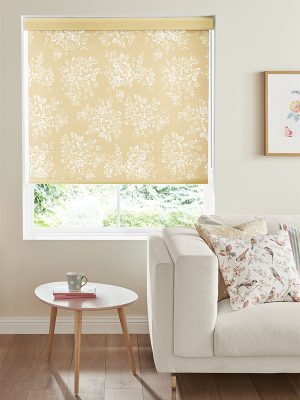 Washed Rose Ochre Roller Blind