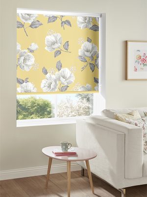 Wild Poppies Citrine Roller Blind