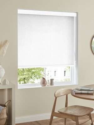 Campbell White Roller Blind