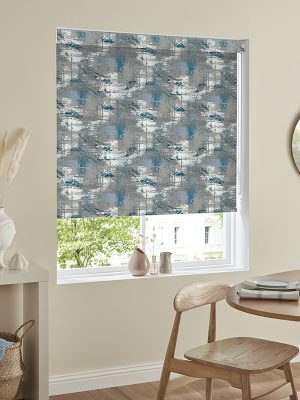 Wild Teal Roller Blind
