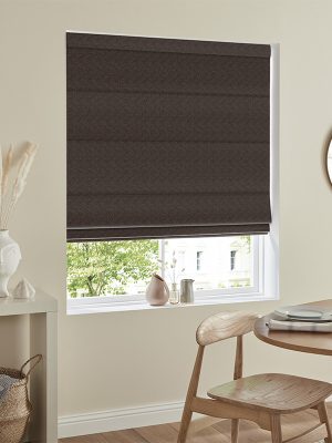 Meraki Chocolate Roman Blind