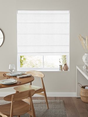Orka White Roman Blind
