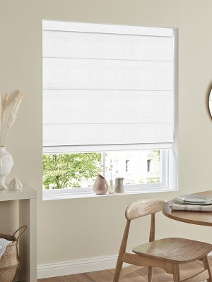 Orka White Roman Blind