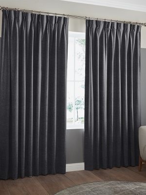 Pippin Charcoal Curtain