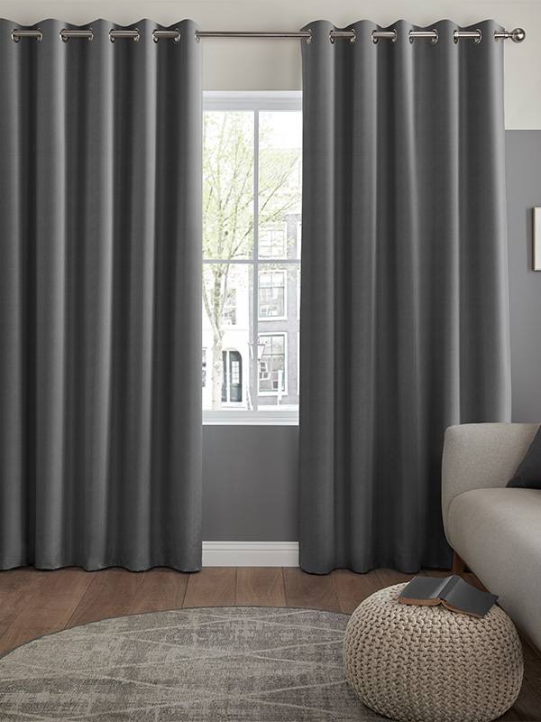 Lewry Charcoal Curtain Lewry Charcoal Curtain