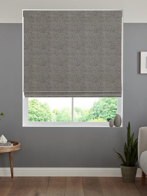 Bianca Graphite Roman Blind