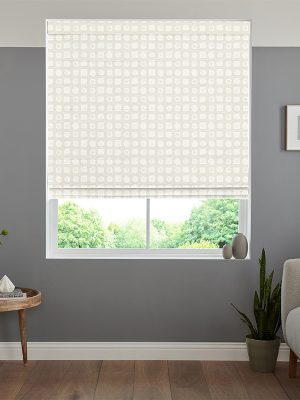 Harvey Ivory Roman Blind