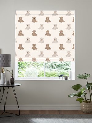 Teddies Cream Roman Blind