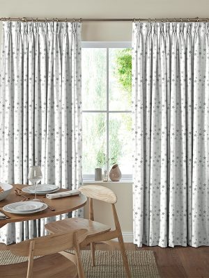 Twinkle Stars Silver Curtain Twinkle Stars Silver Curtain