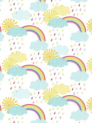 Rainbow Skies Multi Curtain