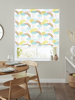Rainbow Skies Multi Roman Blind