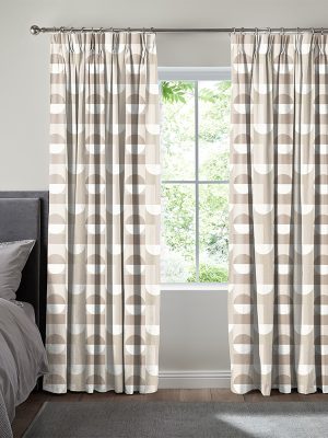 Oblique Taupe Curtain Oblique Taupe Curtain