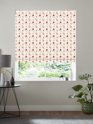 Marceau Cherry Roman Blind