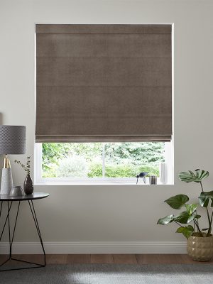 Cassandra Espresso Roman Blind