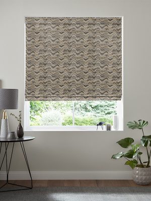 Alianna Graphite Roman Blind