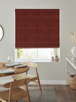 Clara Crimson Roman Blind