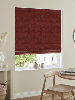 Clara Crimson Roman Blind