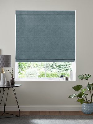Frida Teal Roman Blind