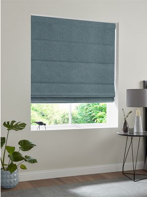 Frida Teal Roman Blind
