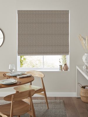 Savvy Putty Roman Blind