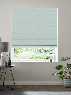 Reza Aquamarine Roman Blind