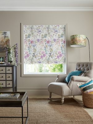Edenmuir Raspberry Roman Blind