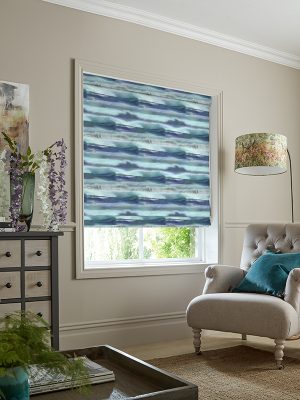 Fjord Cobalt Roman Blind