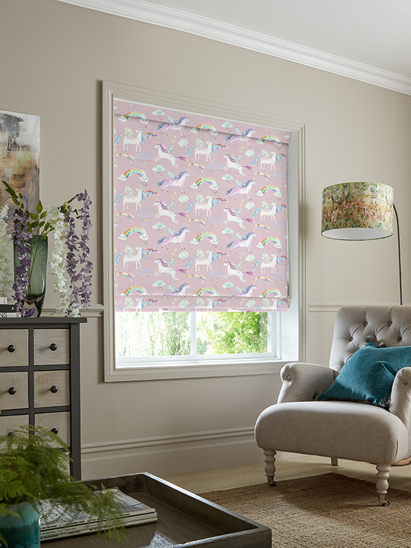 Unicorn Dance Blossom Roman Blind Unicorn Dance Blossom Roman Blind