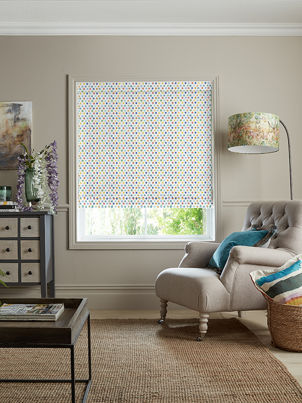 Dotty Primary Roman Blind Dotty Primary Roman Blind