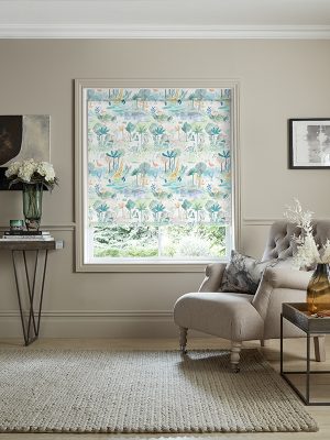 Jungle Fun Aqua Roller Blind