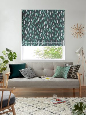Snow Drops Night Flower Roman Blind