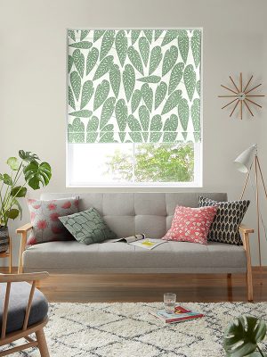 Tropics Foliage Roman Blind