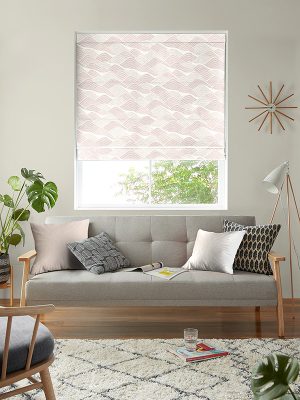 Frontier Dusty Pink Roman Blind