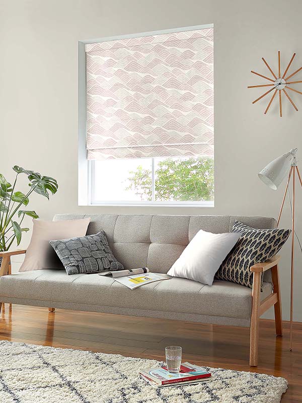 Frontier Dusty Pink Roman Blind Frontier Dusty Pink Roman Blind