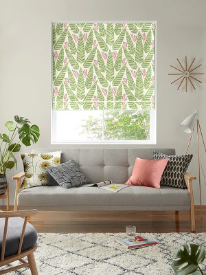 Jungle Palm Roman Blind