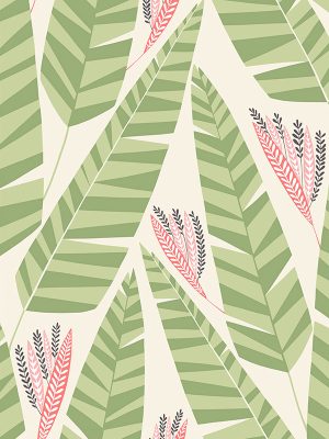 Jungle Palm Roman Blind
