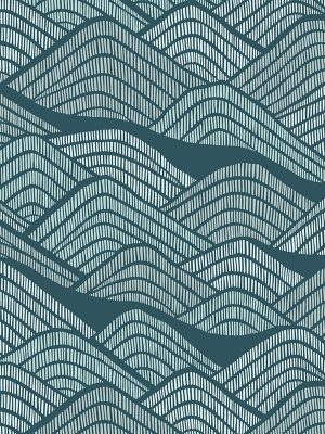 Frontier Blue Green Roller blind