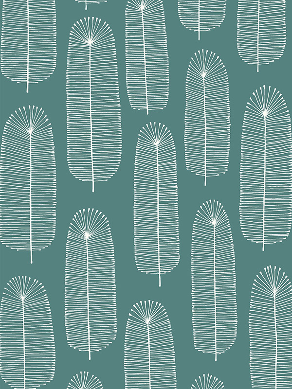 Bloom Teal Roller blind Bloom Teal Roller blind