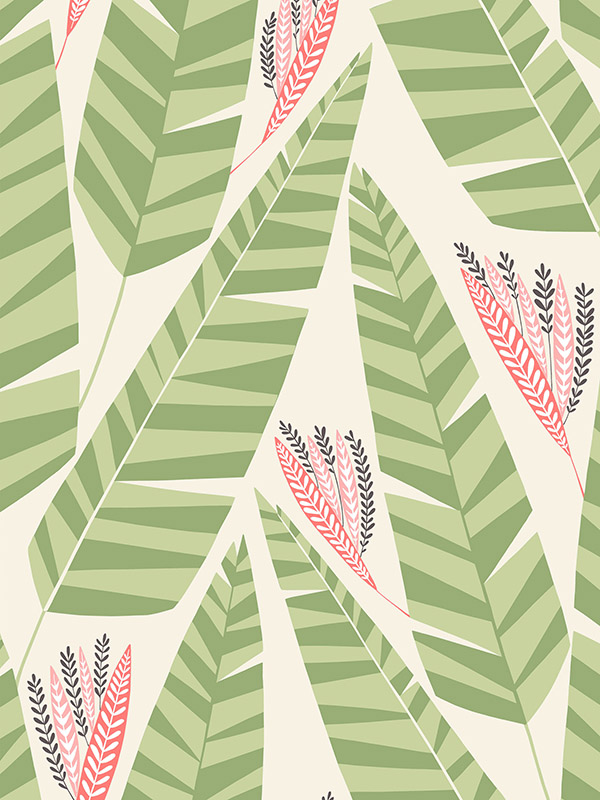 Jungle Palm Roller blind Jungle Palm Roller blind