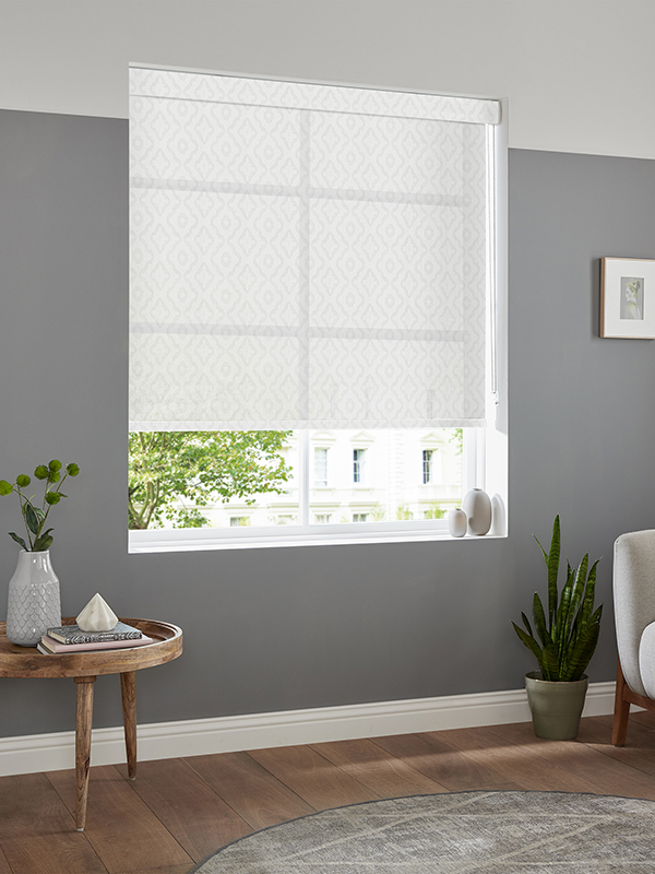 Villier White Roller Blind Villier White Roller Blind