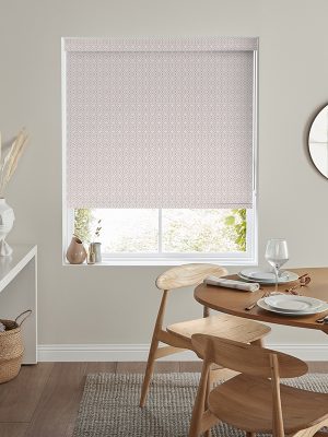 Steena Chalk Pink Roller Blind
