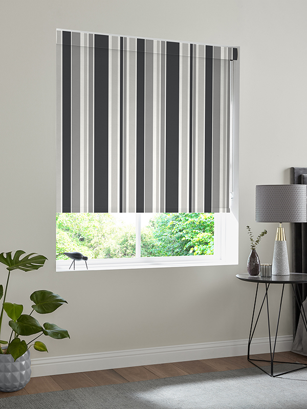 Edwina Charcoal Roller Blind Edwina Charcoal Roller Blind