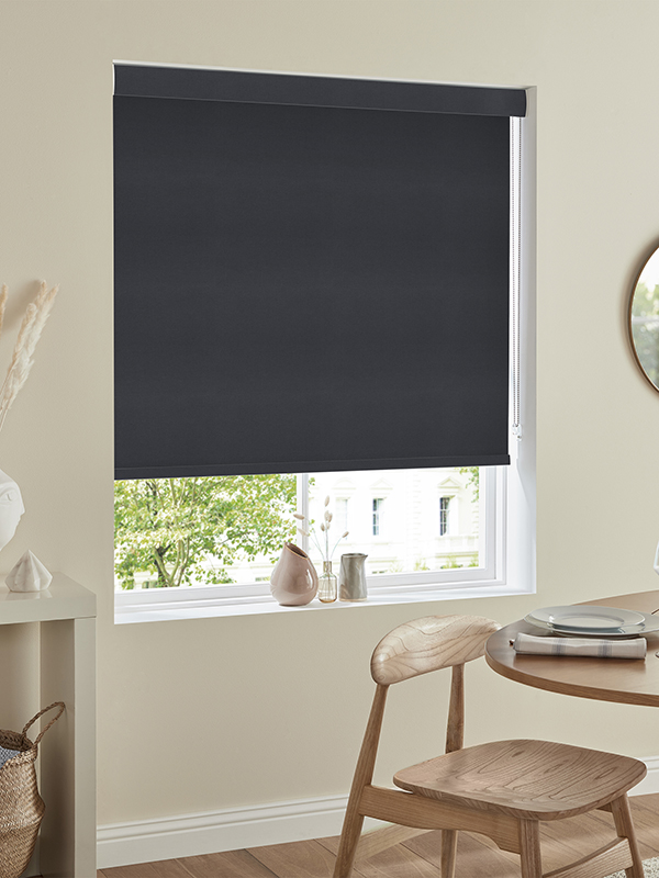 Lennie Black Roller Blind Lennie Black Roller Blind