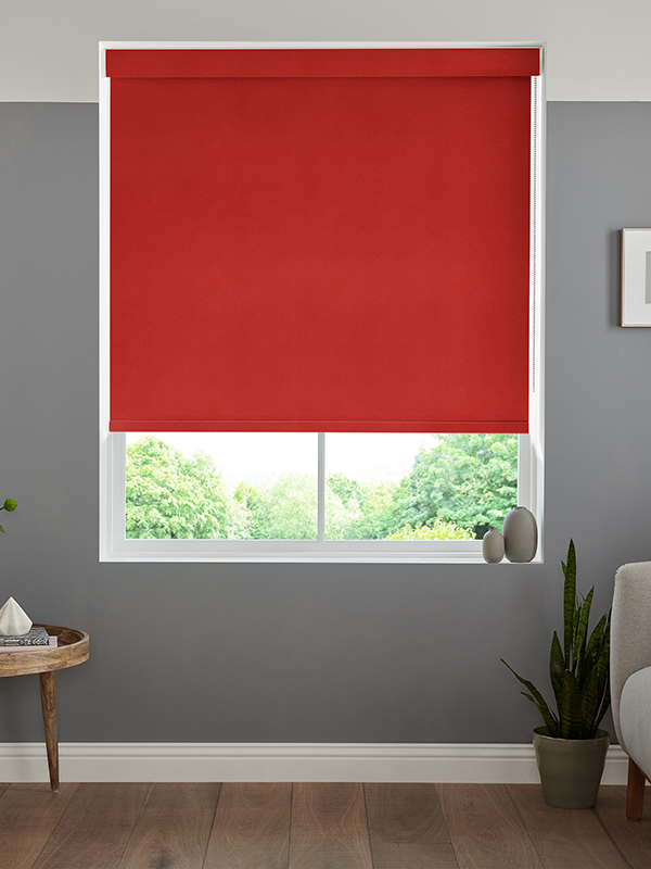 Lennie Red Roller Blind Lennie Red Roller Blind
