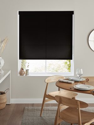 Rae Black Roller Blind