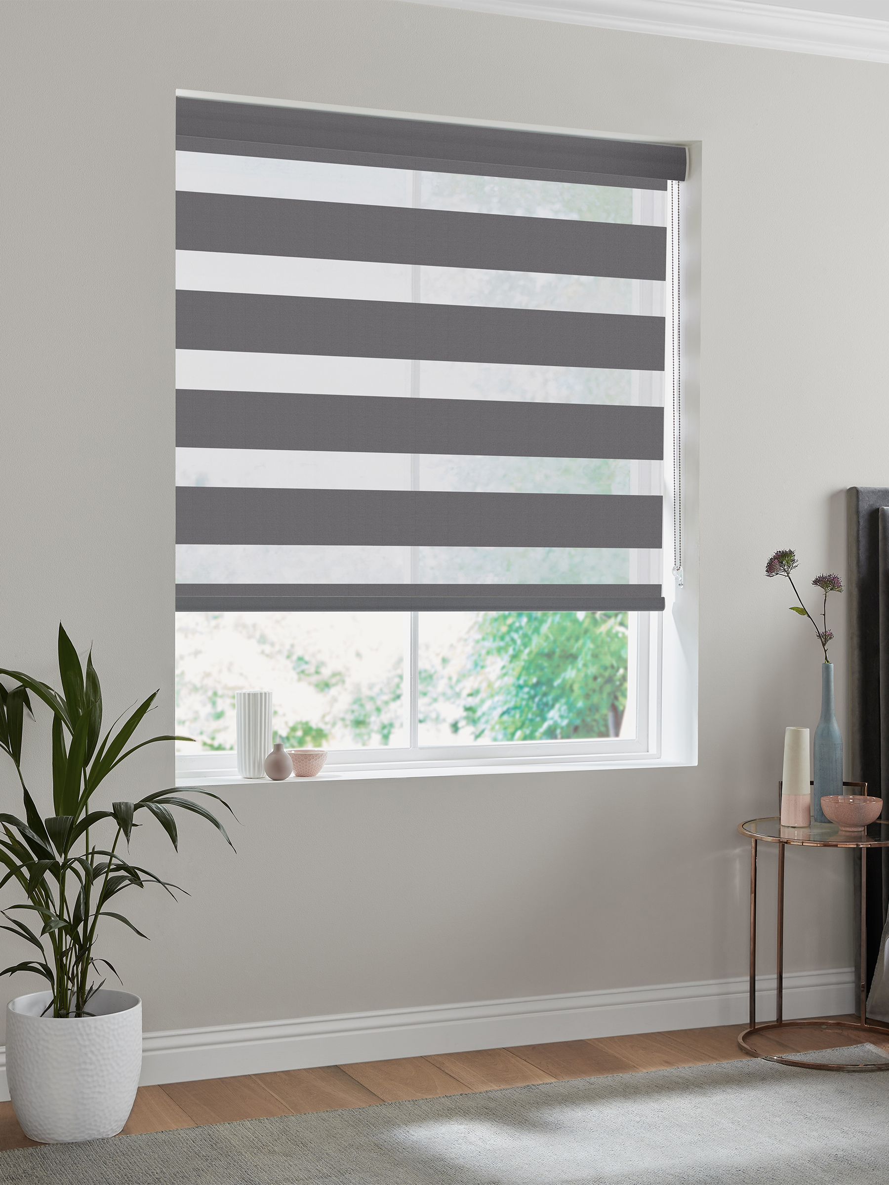 Ardingly Charcoal Fifty50 Blinds Ardingly Charcoal Fifty50 Blinds
